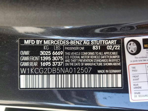 2022 MERCEDES-BENZ EQS SEDAN EQS 450+