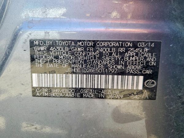 2014 LEXUS IS 350