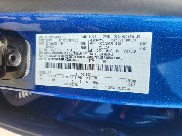 2024 FORD F150