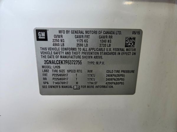2015 CHEVROLET EQUINOX 2LT