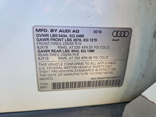 2019 AUDI Q5 quattro Premium Plus