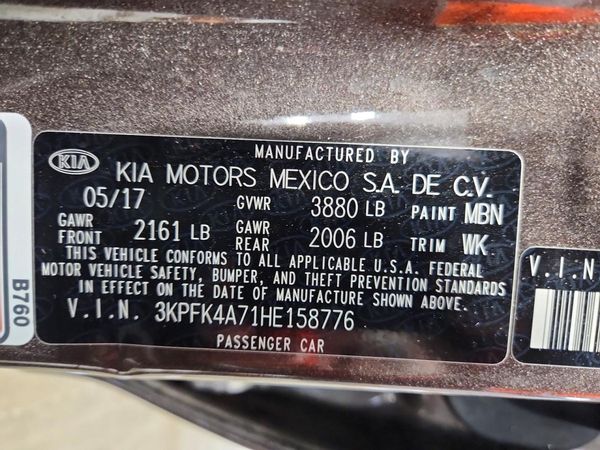 2017 KIA FORTE LX Base