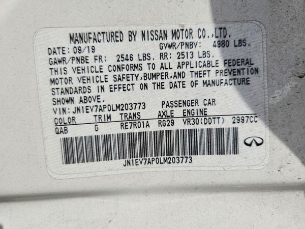 2020 INFINITI Q50