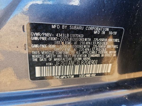 2020 SUBARU CROSSTREK Limited+ES+BSD+NAVI