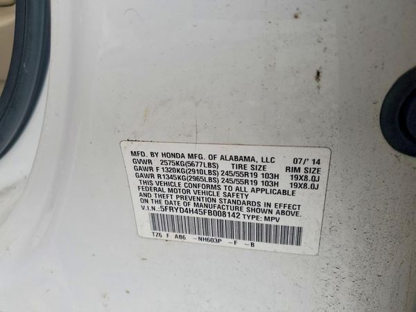 2015 ACURA MDX SH-AWD Tech