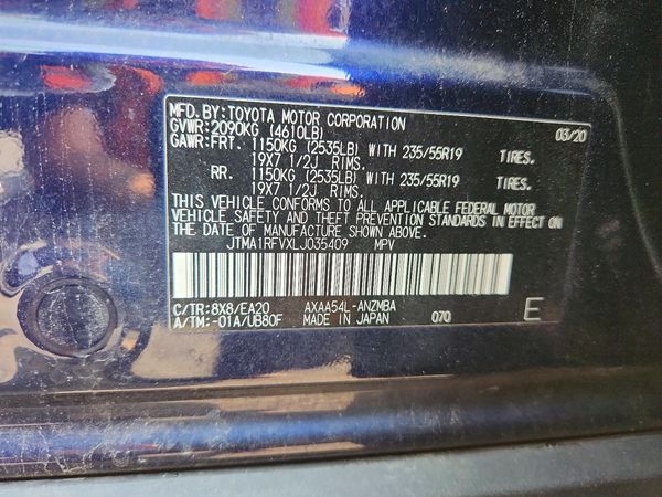 2020 TOYOTA RAV4 XLE Premium