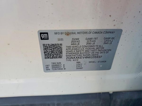 2022 CHEVROLET EQUINOX LT (1LT)