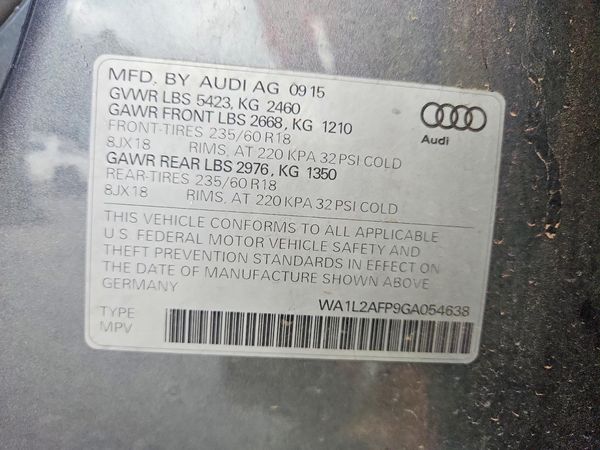 2016 AUDI Q5 quattro Premium Plus
