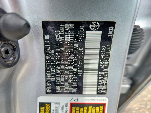 2016 TOYOTA CAMRY