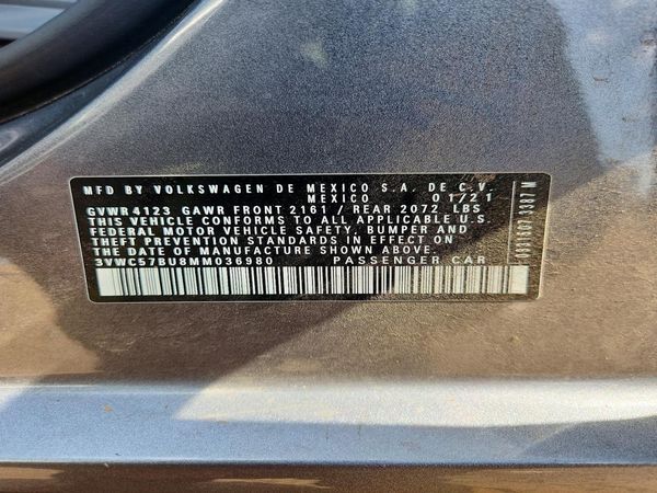 2021 VOLKSWAGEN JETTA S / SE / R-Line