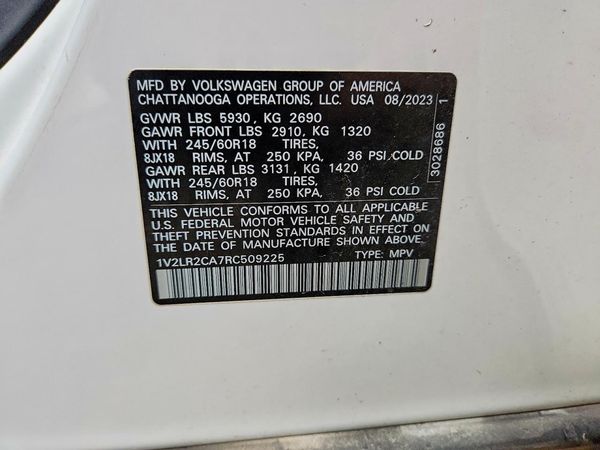2024 VOLKSWAGEN ATLAS 4Motion SE