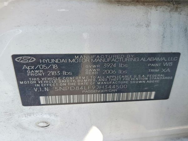 2018 HYUNDAI ELANTRA