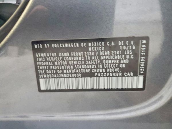 2017 VOLKSWAGEN JETTA