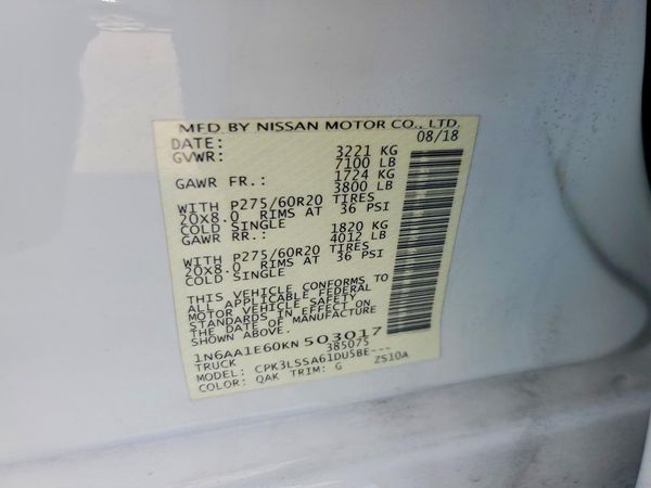 2019 NISSAN TITAN