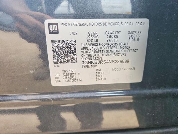 2022 CHEVROLET BLAZER 3LT