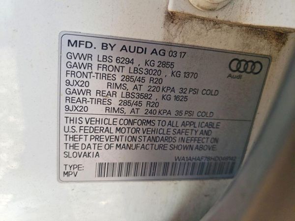 2017 AUDI Q7 quattro Premium