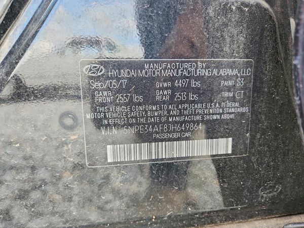 2018 HYUNDAI SONATA