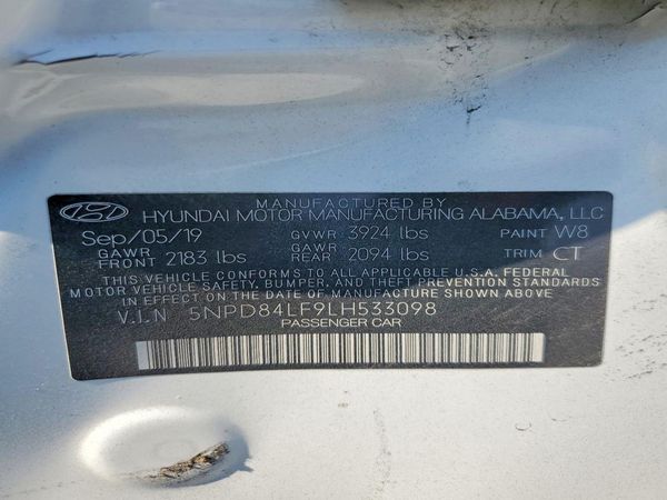 2020 HYUNDAI ELANTRA