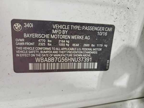 2017 BMW 340 xDrive SA
