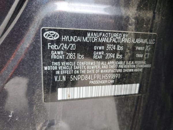 2020 HYUNDAI ELANTRA
