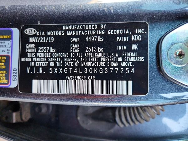 2019 KIA OPTIMA LX, S