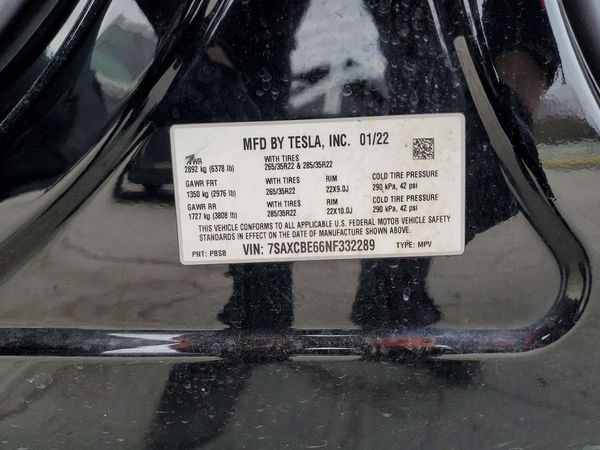 2022 TESLA MODEL X