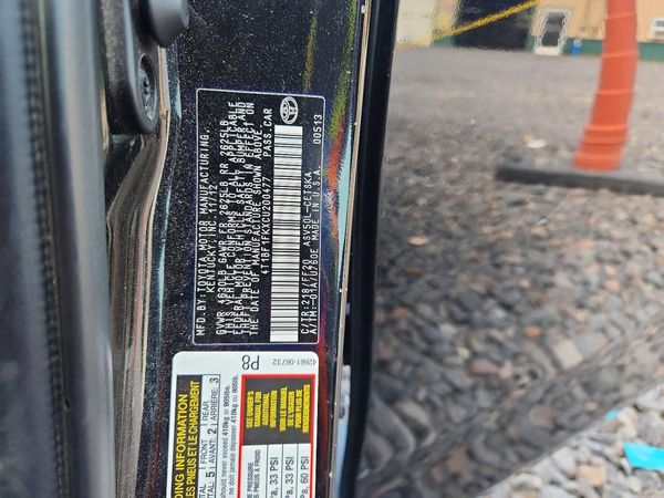 2012 TOYOTA CAMRY