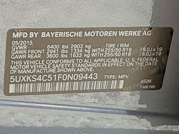 2015 BMW X5