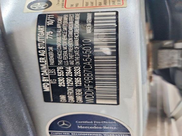 2012 MERCEDES-BENZ E E550 4-MATIC