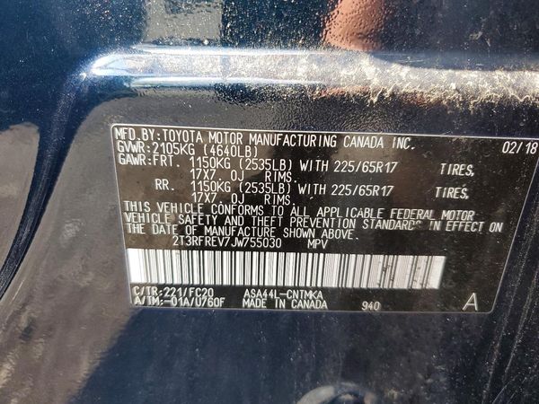 2018 TOYOTA RAV4 Adventure/XLE