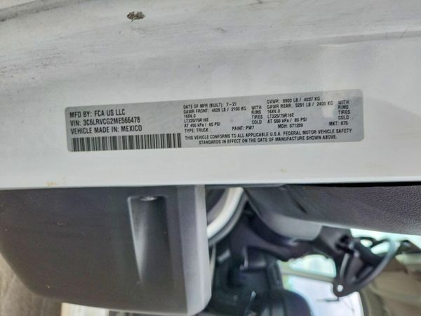 2021 RAM PROMASTER 2500