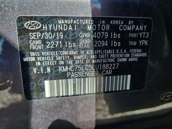2020 HYUNDAI IONIQ
