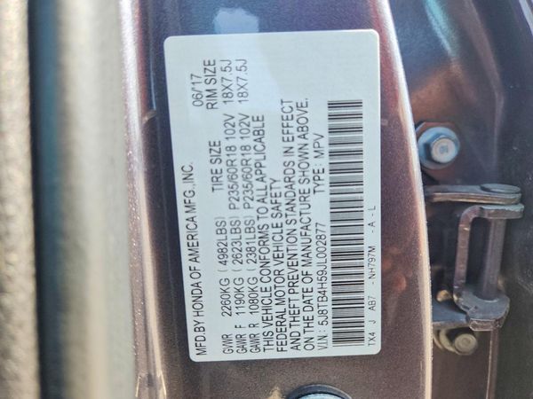 2018 ACURA RDX