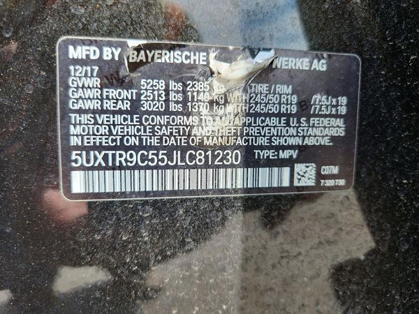2018 BMW X3 sDrive30i
