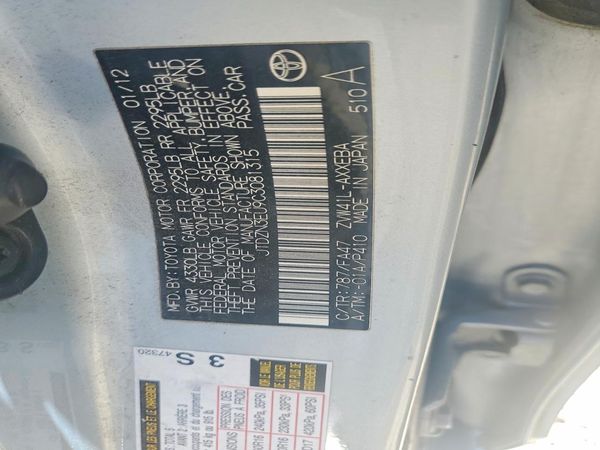 2012 TOYOTA PRIUS V TW