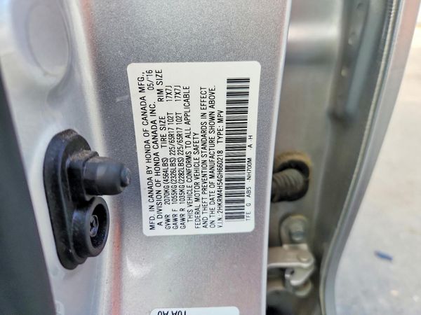 2016 HONDA CRV EX