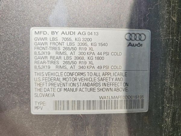 2013 AUDI Q7 Premium Plus