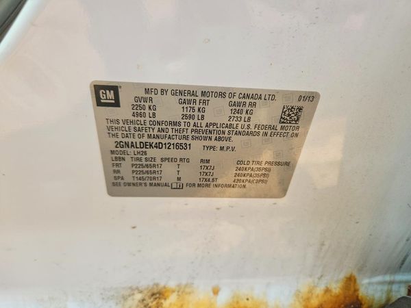 2013 CHEVROLET EQUINOX 1LT