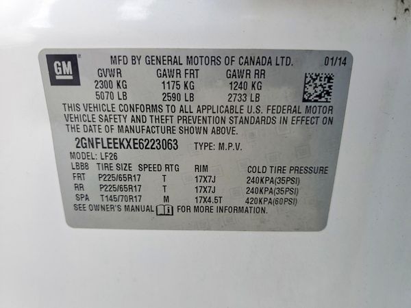 2014 CHEVROLET EQUINOX LS
