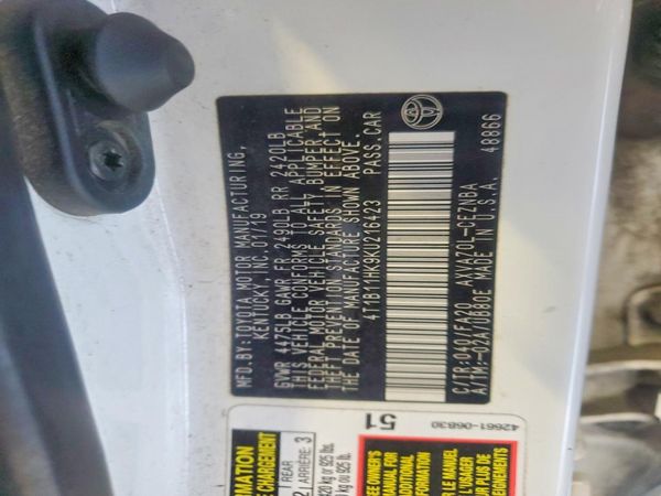 2019 TOYOTA CAMRY L/LE/SE/XLE