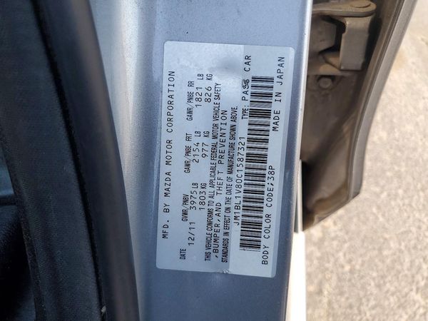 2012 MAZDA 3 Touring/GS