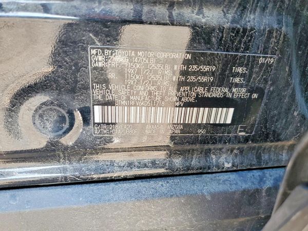 2019 TOYOTA RAV4 Limited