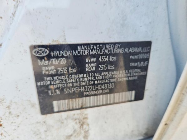 2020 HYUNDAI SONATA