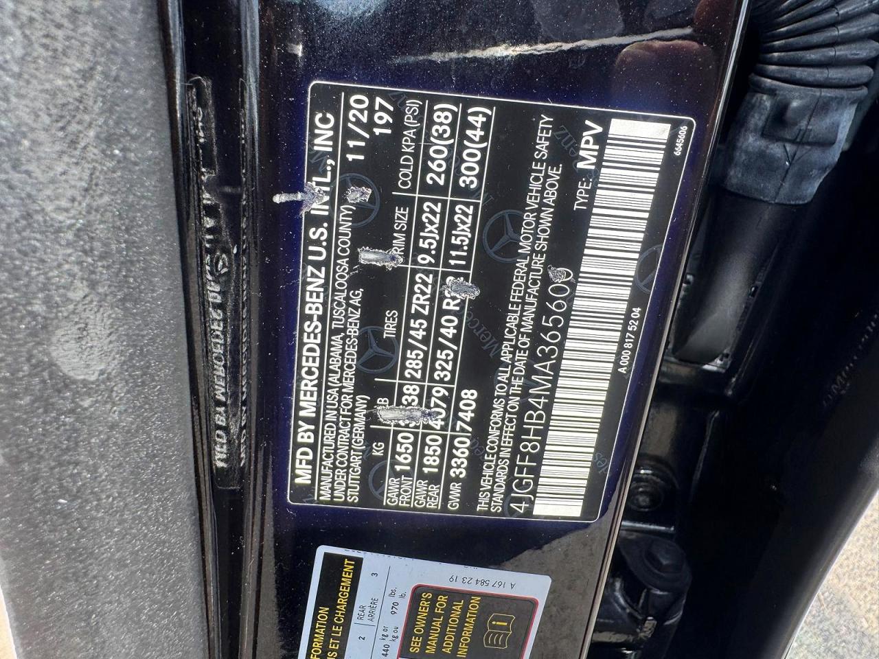 2021 MERCEDES-BENZ GLS GLS600-4M