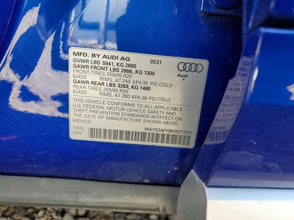 2021 AUDI Q5 E quattro Premium