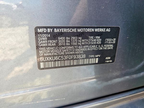 2015 BMW X6 xDrive50i