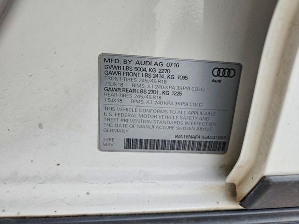 2017 AUDI A4 ALLROAD