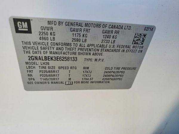 2014 CHEVROLET EQUINOX 1LT