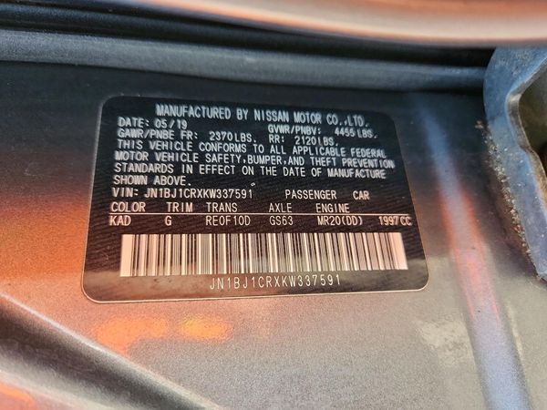 2019 NISSAN ROGUE SPORT