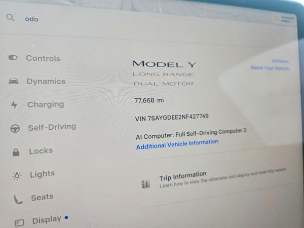 2022 TESLA MODEL  Y